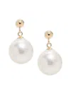 Saks Fifth Avenue Women's 14k Yellow Gold & Fresh Water Pearl Drop Earrings In Yellow Gold
