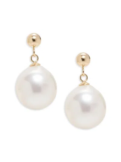 Saks Fifth Avenue Women's 14k Yellow Gold & Fresh Water Pearl Drop Earrings