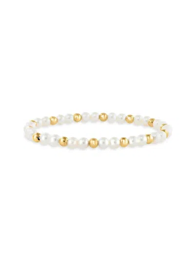 Saks Fifth Avenue Women's 14k Yellow Gold & Freshwater Pearl Bracelet