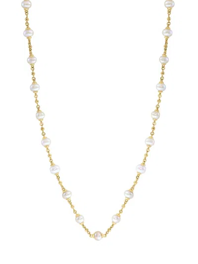 Saks Fifth Avenue Women's 14k Yellow Gold & Freshwater Pearl Necklace