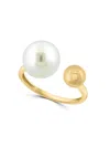 Saks Fifth Avenue Women's 14k Yellow Gold & Freshwater Pearl Ring In Gold