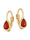 Saks Fifth Avenue Women's 14k Yellow Gold & Garnet Drop Earrings In Gold