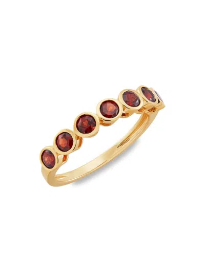 Saks Fifth Avenue Women's 14k Yellow Gold & Garnet Ring