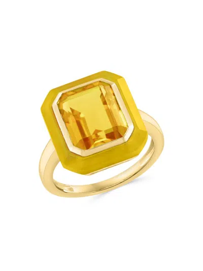 Saks Fifth Avenue Women's 14k Yellow Gold & Gemstone Ring