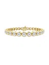 Saks Fifth Avenue Women's 14k Yellow Gold & Lab-grown Diamond 4-prong Tennis Bracelet/2-15 Tcw In 12 Tcw