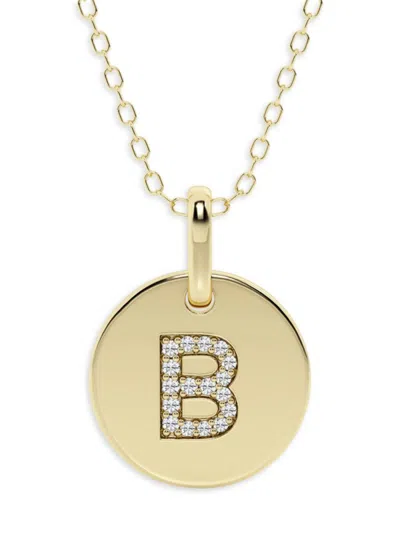 Saks Fifth Avenue Women's 14k Yellow Gold & Lab-grown Diamond Pendant Necklace