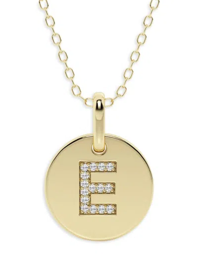 Saks Fifth Avenue Women's 14k Yellow Gold & Lab-grown Diamond Pendant Necklace