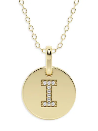 Saks Fifth Avenue Women's 14k Yellow Gold & Lab-grown Diamond Pendant Necklace