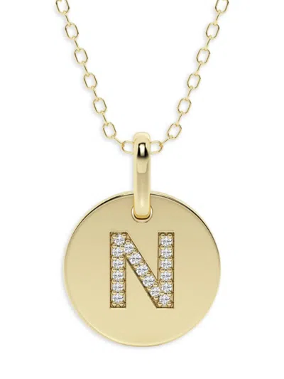 Saks Fifth Avenue Women's 14k Yellow Gold & Lab-grown Diamond Pendant Necklace