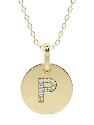 Saks Fifth Avenue Women's 14k Yellow Gold & Lab-grown Diamond Pendant Necklace