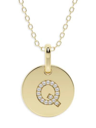Saks Fifth Avenue Women's 14k Yellow Gold & Lab-grown Diamond Pendant Necklace