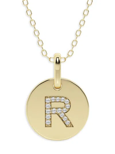 Saks Fifth Avenue Women's 14k Yellow Gold & Lab-grown Diamond Pendant Necklace