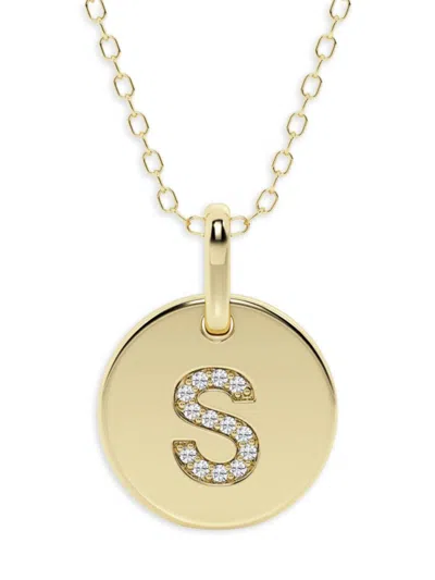 Saks Fifth Avenue Women's 14k Yellow Gold & Lab-grown Diamond Pendant Necklace