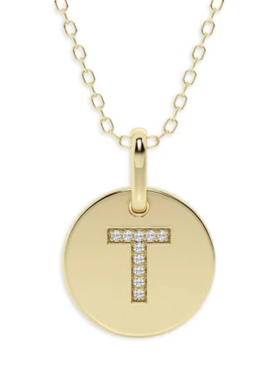 Saks Fifth Avenue Women's 14k Yellow Gold & Lab-grown Diamond Pendant Necklace