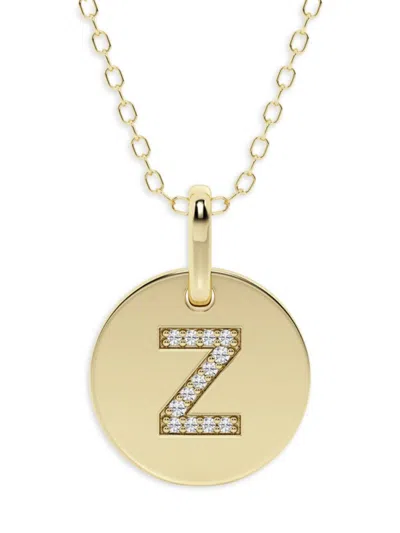 Saks Fifth Avenue Women's 14k Yellow Gold & Lab-grown Diamond Pendant Necklace