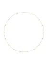 Saks Fifth Avenue Women's 14k Yellow Gold & Lab-grown Diamond Station Necklace/5.00-20.00 Tcw In 0.70 Tcw