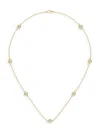 Saks Fifth Avenue Women's 14k Yellow Gold & Lab-grown Diamond Station Necklace In 2.10 Tcw