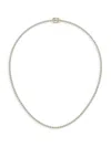 Saks Fifth Avenue Women's 14k Yellow Gold & Lab-grown Diamond Tennis Necklace/5.00-20.00 Tcw In 15 Tcw