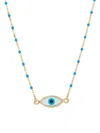 Saks Fifth Avenue Women's 14k Yellow Gold & Mother Of Pearl Evil Eye Pendant Necklace In Yellow Gold