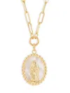 Saks Fifth Avenue Women's 14k Yellow Gold & Mother Of Pearl Guadalupe Pendant Necklace In Yellow Gold