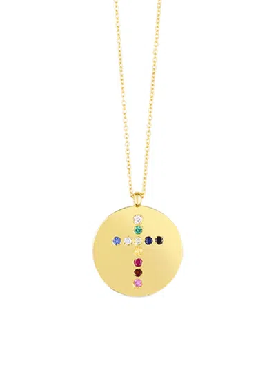 Saks Fifth Avenue Women's 14k Yellow Gold & Multi Stone Pendant Necklace