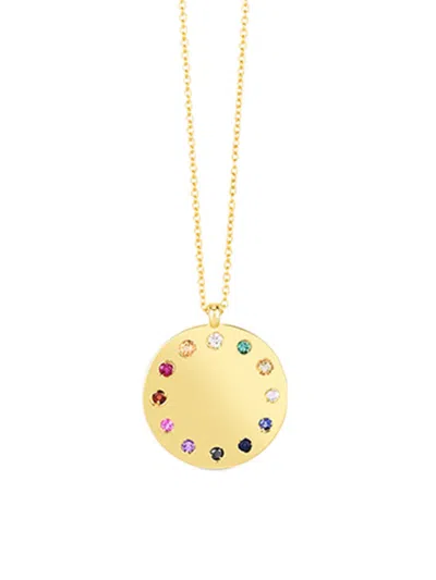 Saks Fifth Avenue Women's 14k Yellow Gold & Multi Stone Pendant Necklace