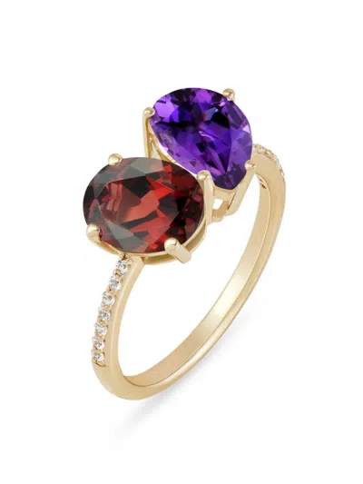 Saks Fifth Avenue Women's 14k Yellow Gold & Multi Stone Ring