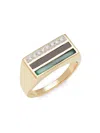 SAKS FIFTH AVENUE WOMEN'S 14K YELLOW GOLD & MULTISTONE RING