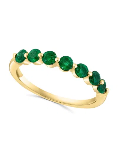 Saks Fifth Avenue Women's 14k Yellow Gold & Natural Emerald Ring