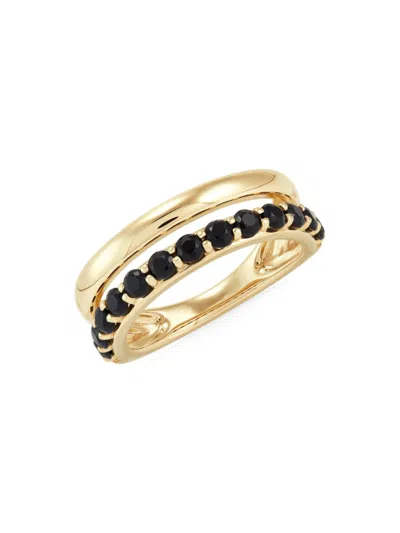 Saks Fifth Avenue Women's 14k Yellow Gold & Onyx Ring