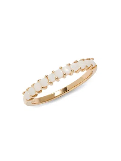 Saks Fifth Avenue Women's 14k Yellow Gold & Princess Opal Ring