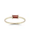 SAKS FIFTH AVENUE WOMEN'S 14K YELLOW GOLD & RED GARNET SOLITAIRE RING