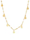 Saks Fifth Avenue Women's 14k Yellow Gold & Round Disks Station Chain Necklace In Gold