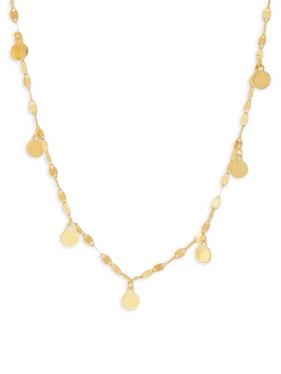 Saks Fifth Avenue Women's 14k Yellow Gold & Round Disks Station Chain Necklace