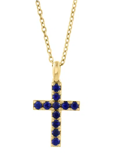 Saks Fifth Avenue Women's 14k Yellow Gold & Sapphire Pendant Necklace