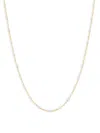 Saks Fifth Avenue Women's 14k Yellow Gold & White Enamel Bead Tincup Necklace In Yellow Gold