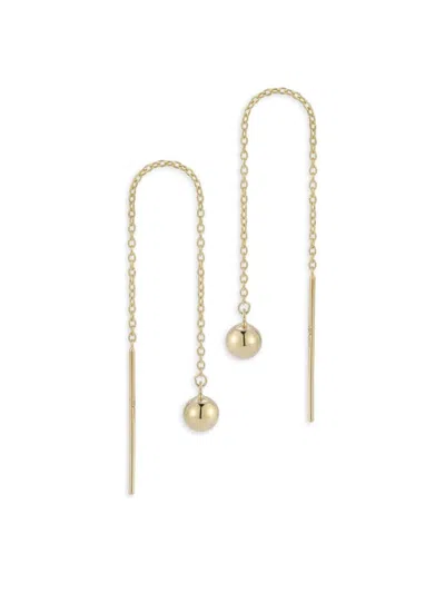 Saks Fifth Avenue Women's 14k Yellow Gold Ball Threader Earrings