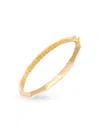 Saks Fifth Avenue Women's 14k Yellow Gold Bamboo Design Bangle Bracelet In Yellow Gold