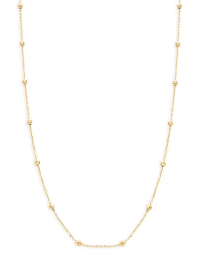 Saks Fifth Avenue Women's 14k Yellow Gold Bead Necklace