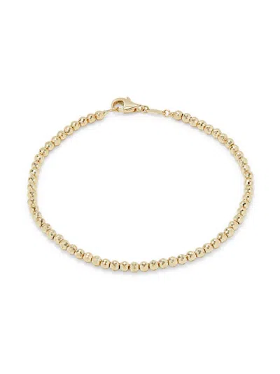 Saks Fifth Avenue Women's 14k Yellow Gold Beaded Bracelet