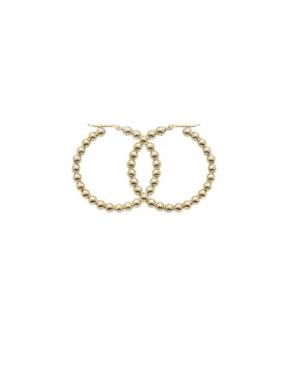 Saks Fifth Avenue Women's 14k Yellow Gold Beaded Hoop Earrings