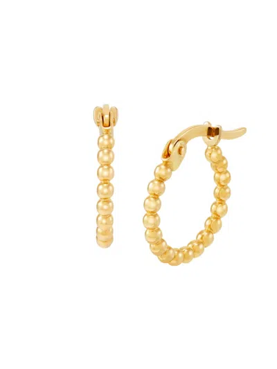 Saks Fifth Avenue Women's 14k Yellow Gold Beads Hoop Earrings