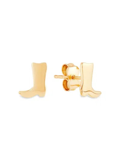 Saks Fifth Avenue Women's 14k Yellow Gold Boot Stud Earrings