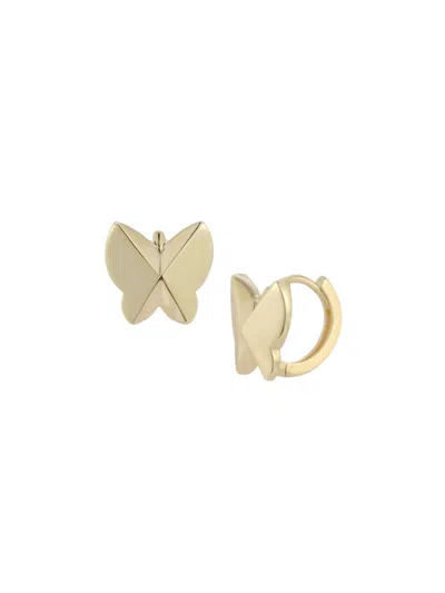 Saks Fifth Avenue Women's 14k Yellow Gold Butterfly Huggie Earrings