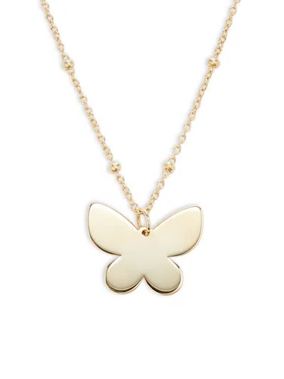 Saks Fifth Avenue Women's 14k Yellow Gold Butterfly Pendant Necklace