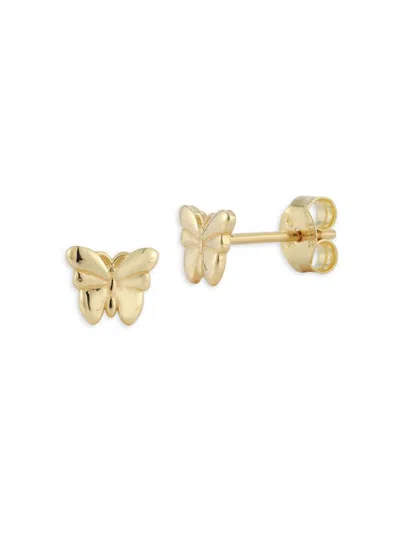 Saks Fifth Avenue Women's 14k Yellow Gold Butterfly Stud Earrings