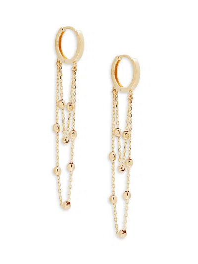 Saks Fifth Avenue Women's 14k Yellow Gold Chain Drop Earrings
