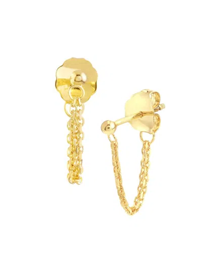 Saks Fifth Avenue Women's 14k Yellow Gold Chain Drop Earrings