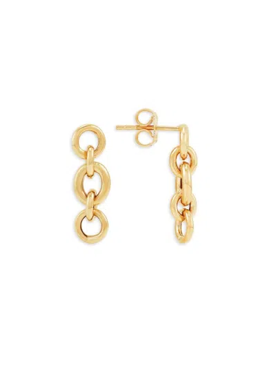 Saks Fifth Avenue Women's 14k Yellow Gold Chain Link Drop Earrings