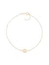 Saks Fifth Avenue Women's 14k Yellow Gold Charm Anklet In Letter G